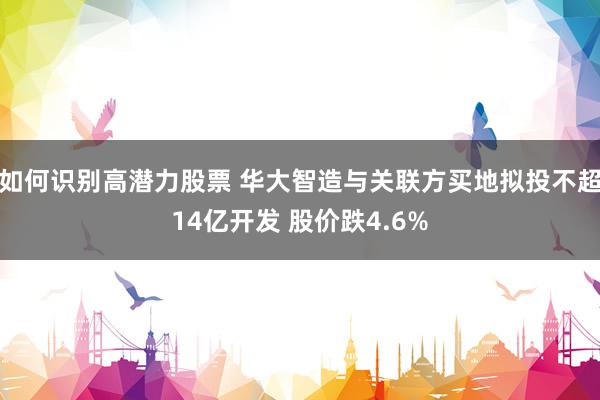 如何识别高潜力股票 华大智造与关联方买地拟投不超14亿开发 股价跌4.6%