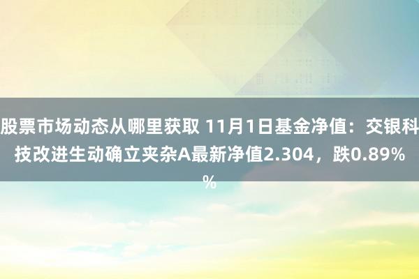 股票市场动态从哪里获取 11月1日基金净值：交银科技改进生动确立夹杂A最新净值2.304，跌0.89%