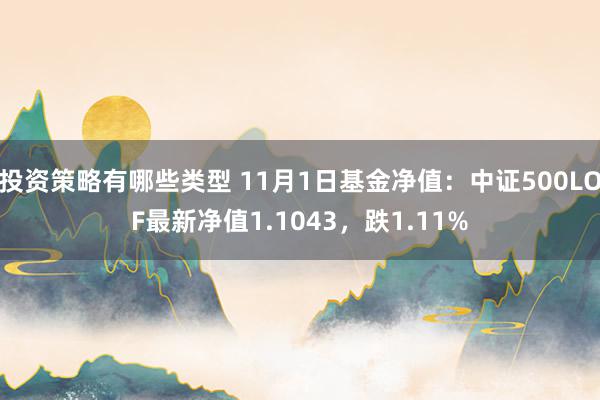 投资策略有哪些类型 11月1日基金净值：中证500LOF最新净值1.1043，跌1.11%