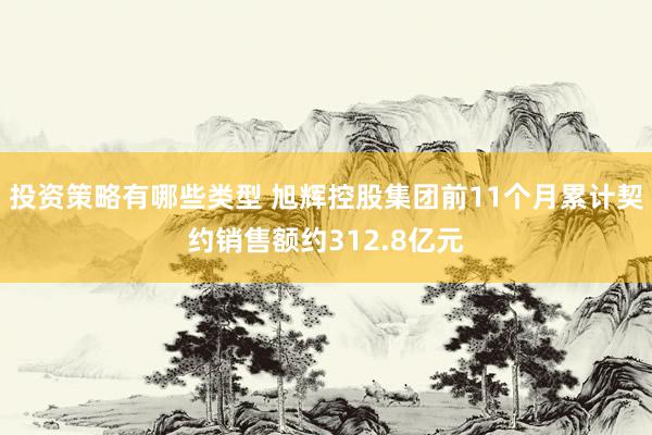 投资策略有哪些类型 旭辉控股集团前11个月累计契约销售额约312.8亿元