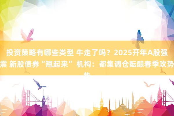 投资策略有哪些类型 牛走了吗？2025开年A股强震 新股债券“翘起来” 机构：都集调仓酝酿春季攻势